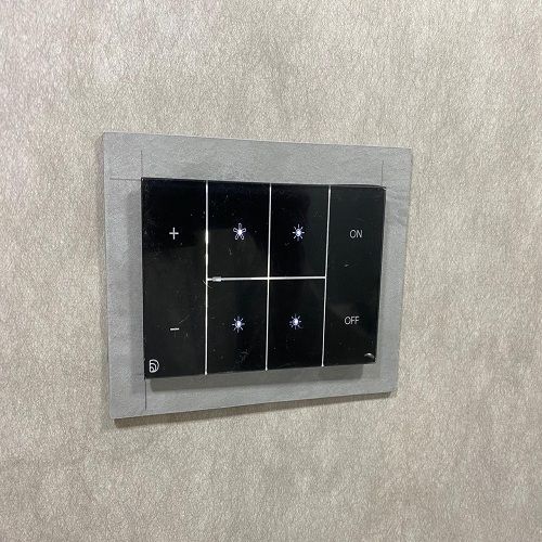 Plastic Stylish And Unique Design Rectangular Shock Proof Black Led Switch Boards 