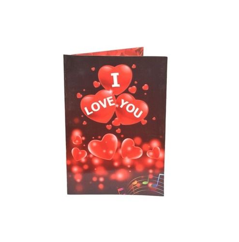 TTC-Musical Beautiful "I Love You" Voice Greeting Card for Wife, Husband Fiance and Fiancee