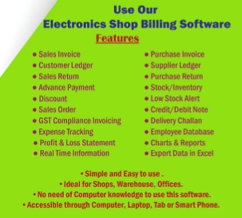 ABST Electronic Shop Billing Software Online