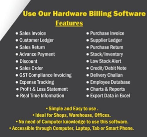 ABST Hardware Shop Billing Software Online