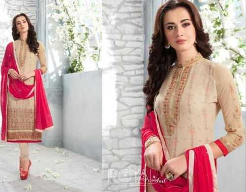 All Color Availale Casual And Party Wear Semi Stitched Georgette Fabric Salwar Kameez