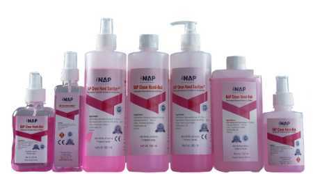 Pink Iso Certified Alcohol Based Nap Clean Hand Sanitizer For Personal Hygiene