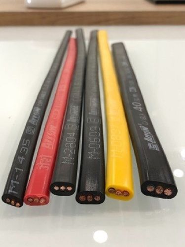 Rubber Pvc Insulated Water Proof 1100V Three Core Electrical Submersible Flat Copper Cables