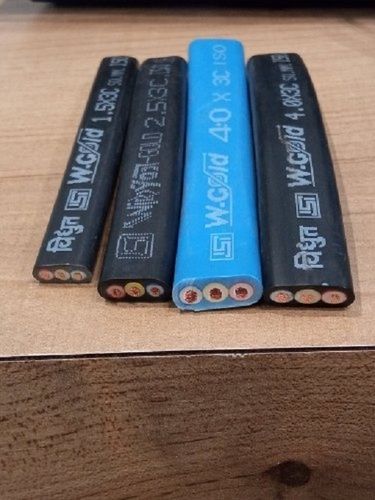 Weather Proof And Fire Resistant Three Core Pvc Submersible Flat Copper Cables