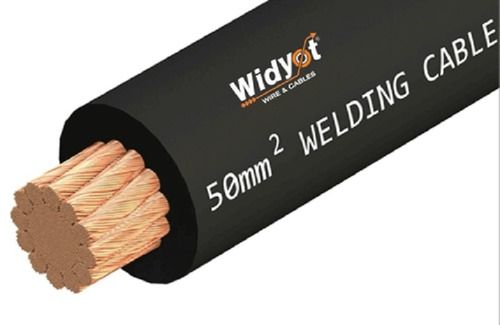 50 Mm Heat Resistant And Fire Resistant Black Copper Welding Cable For Welding Machines