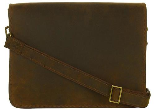 Comes In Various Colors Light Weight And Very Spacious Plain Design Square Shape Leather Laptop Bags