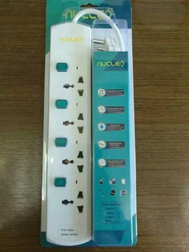 Nucleo 4/4 Outlet Power Usb 240V 3 Pin Socket Abs Power Strip For Office And Home Rated Voltage: 240 Volt (V)