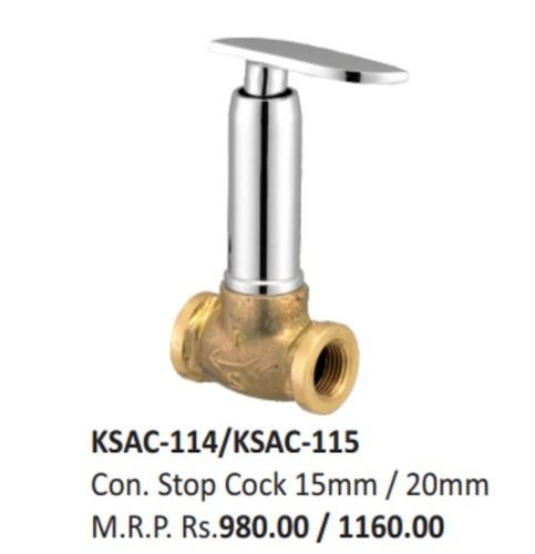 Con. Stop Cock 15mm / 20mm Quarter Turn Foam Flow