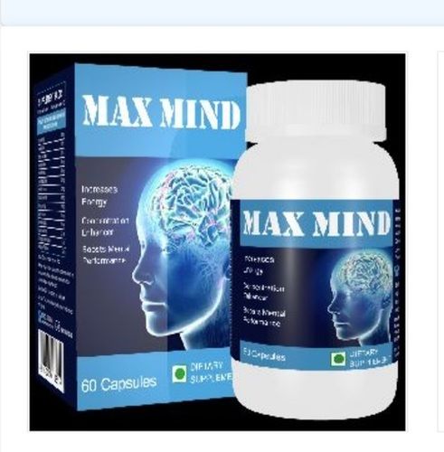 Herbal Maxmind Memory Concentration Booster Capsules Increases Energy