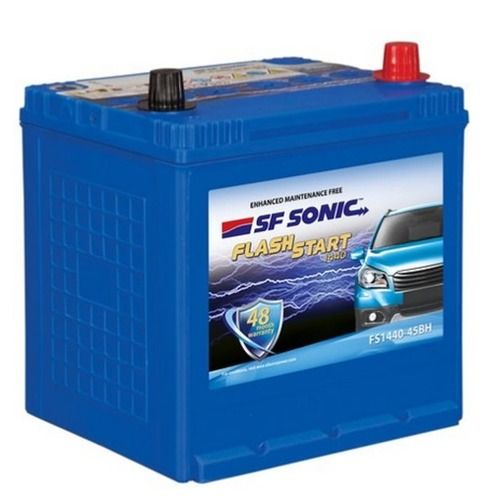 High Cranking Acid Lead SF Sonic Automotive Battery With 48 Months Warranty