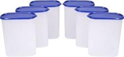 Plastic Modular Containers Set Of 6 1500ml 