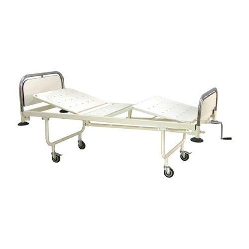 Powder Coated Stainless Steel Head And Leg Panel Made Mild Steel Hospital Manual Fowler Bed 