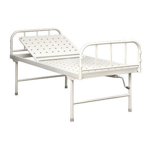 Powder Coated Surface Finishing Mild Steel Frame Material Made Hospital Semi Fowler Bed