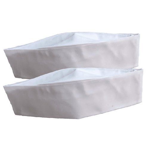 Rectangle Smooth Finish And Easy To Carry Appealing Look White Plain Gandhi Non Woven Cap