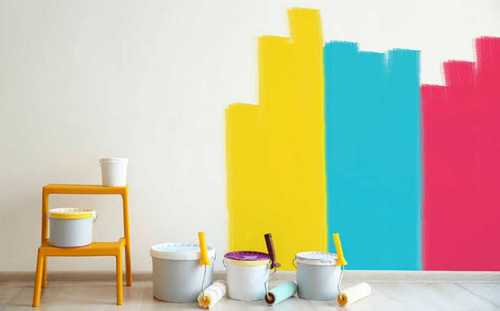 Water Resistant Multi Color High Gloss Wall Paint for Wall Decoration