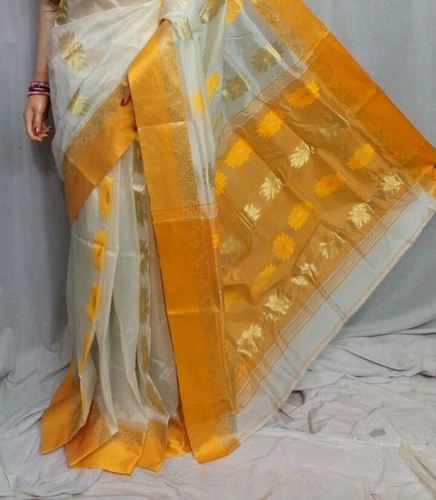 Art Silk Embroidered Pattern Gadwal Multi Color Printed Designer Saree For Summer Season