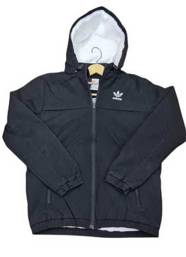 Full Sleeves Black Color Polyester Adidas Mens Jacket With Attached Hoodies Age Group: 16-20