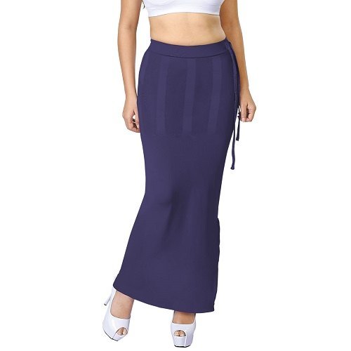 Ladies Saree Shapewear Petticoat Body Shaper - Color: Navy Blue