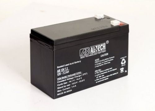 Black Leak Proof And Non Spillable Battery, 12V, 7.5 Ah For Electrical And Electronic Equipment