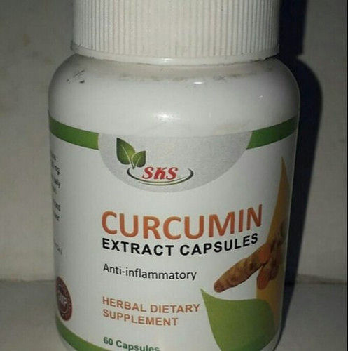 100% Natural Curcumin Capsules With 60 Capsules Packing With 24 Months Shelf Life Age Group: For Adults