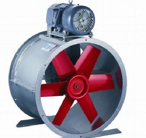 230 To 415 Volt Duct Mounted Industrial Belt Driven Axial Fans Blade Material: Cast Iron