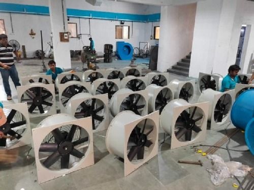 230 To 415 Volt Wall Mounted Industrial Ac Axial Flow Fans Blade Material: Cast Iron