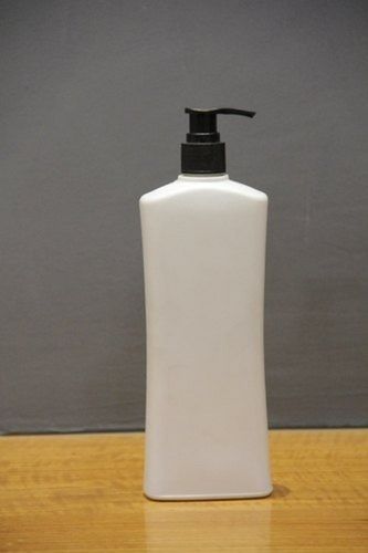 White 500 Ml Flat Plastic Hdpe Hair Shampoo Pump Bottles For Pharmaceutical Industry