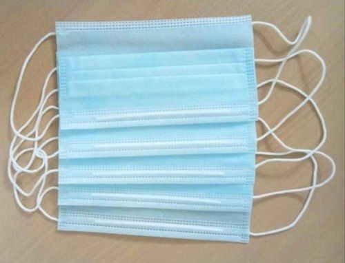 Rectangle Blue Disposable 3 Ply Non Woven Surgical Face Mask For Doctor, Nurses And Medical Staff