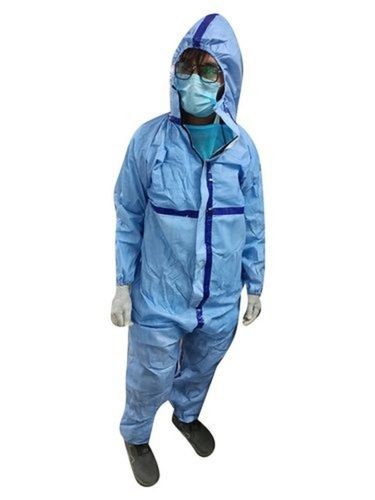 Blue Disposable Non Woven Sterile Full Body Ppe Kit For Medical And Industrial Use