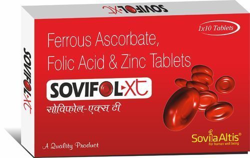 Ferrous Ascorbate Folic Acid And Zinc Tablets