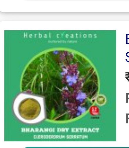 Herbal Natutal And Dried Bhrangi Dry Extract In Powder Form