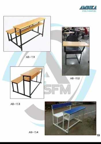 Non Breakable Rectangular Polished Termite Proof Modular School Bench Carpenter Assembly