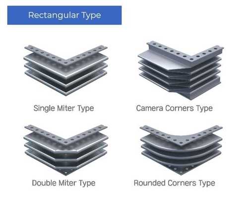 Robust Construction And Unbreakable Corner Metallic Rectangular Type Bellow
