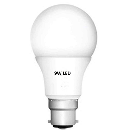 White Colour Led Light Bulb Polycarbonate And Round 9W Body Material: Aluminum