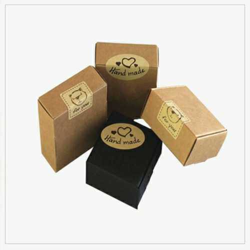 Uv Offset Printing 200 To 270 Gsm Kraft Paper Soap Packaging Box