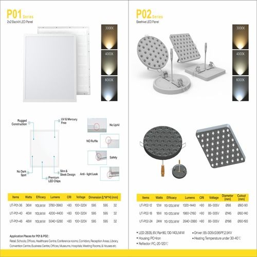 2X2 Beehive Backlit Led Panel Application: Education Sector