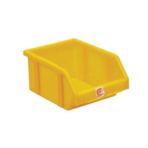 Solid Box 5 Kg. Storage Capable 165X114X78 Mm Size Industrial Yellow Plastic Stacking Bin