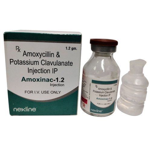 Amoxinac-1.2 Amoxycillin और पोटेशियम क्लैवुलनेट इंजेक्शन Ip