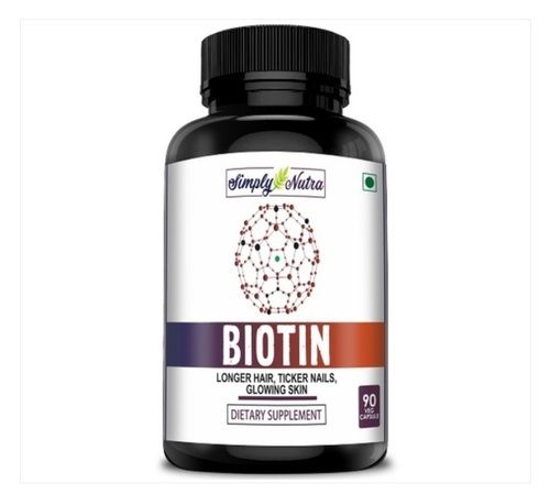 Biotin Capsules For Longer Hair, Ticker Nails And Glowing Skin Dietary Supplement