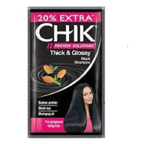 Chik Thick And Glossy Black Shampoo Sachets Available In 6 Ml