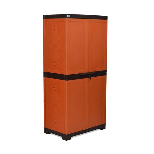 Nilkamal Freedom Mini 18 Plastic Rust &amp; Brown Shoes Cabinet