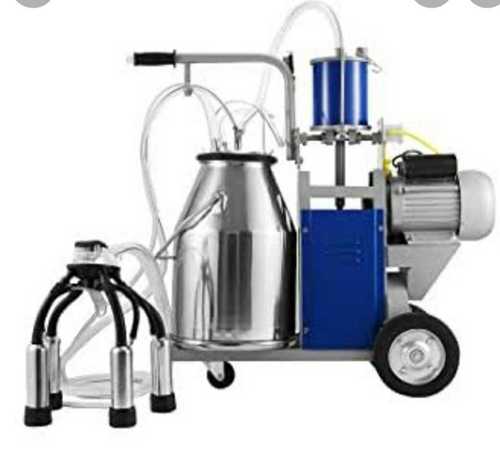 Portable Stainless Steel Single Bucket Milking Machine For Dairy Industry