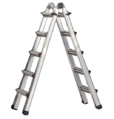 Durable 3-15 Feet Aluminium Hot Dipped Galvanized Five Steps Domestic Safety Ladders