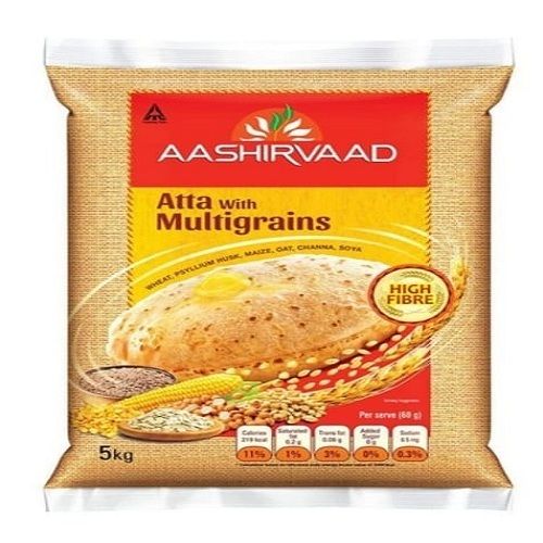 Aashirvaad Atta With Multi Grains High In Fiber Available In 5 Kg Additives: Aata