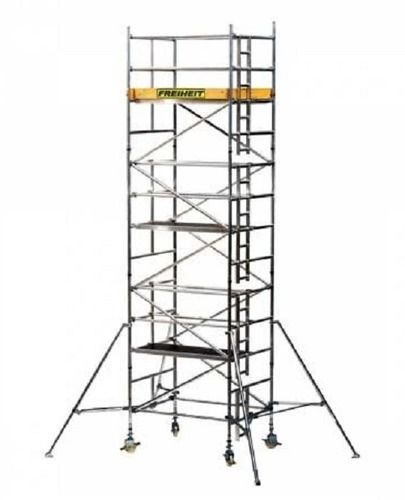 Aluminium Hot Dipped Galvanized Mobile Scaffold Tower With Ladder Frame Height: 4.50  Meter (M)