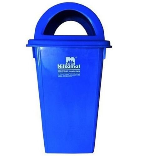 Blue Color Standing Plastic Dustbin 100 Litre With Dome Lid For Indoor And Outdoor Application: Home