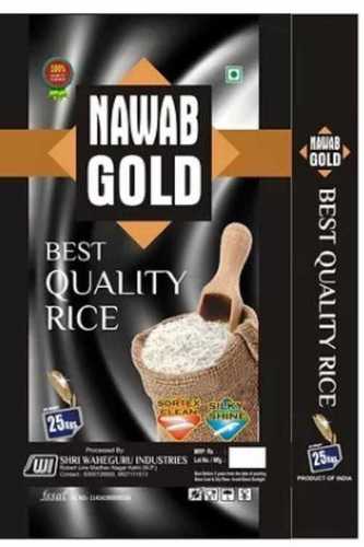 Gluten Free Hard Texture White 100% Pure Nawab Gold Medium Grain Rice Crop Year: Current Years