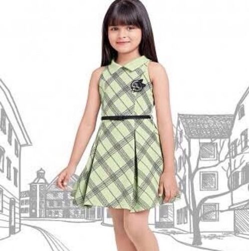 Kids Girls Designer Party Wear Sleeveless Mini Frock