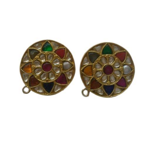 Multi Color Kundan Buttons For Achkan Sherwani Jodhpuri Suits With Shinning Finish