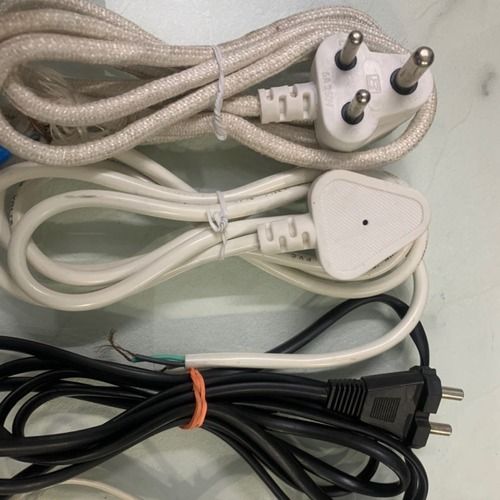 2 Pin and 3 Pin Black and White Power Supply Cord for Electric Products